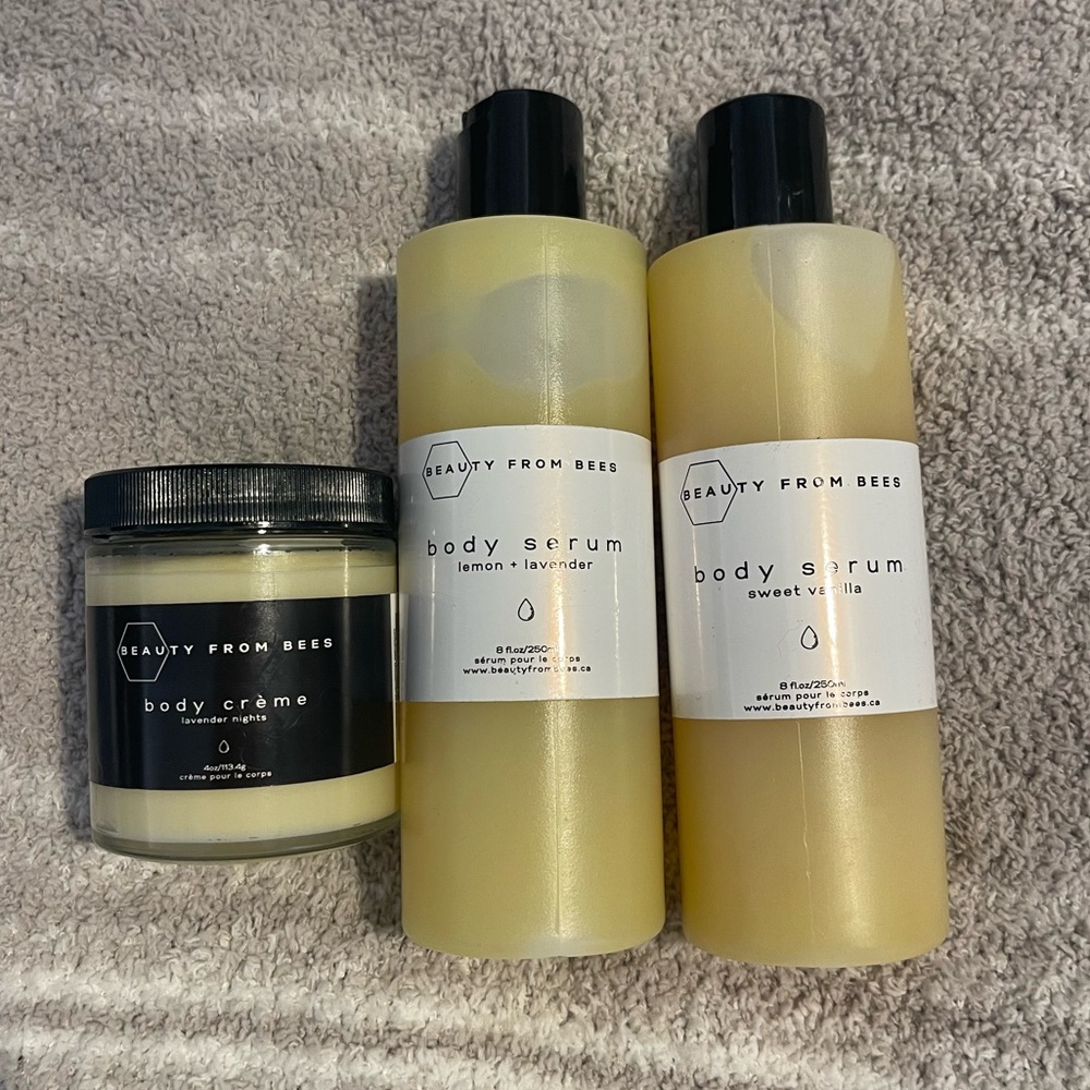 Beauty From Bees Body Serum and Crème Set 🐝
